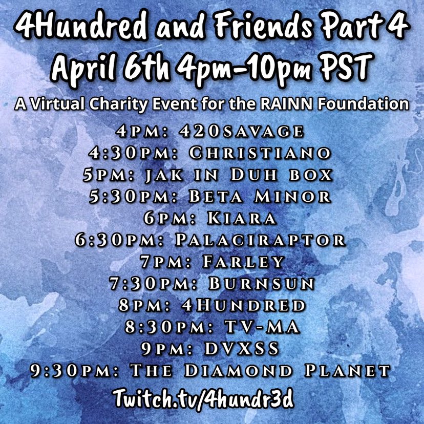 nixzydubz's tweet photo. YESSIRRRR!!! Today at 4:30pm EST via Twitch, going to debut my all-things-house Alias ‘CHRISTIANO’!!

Make sure you tune in from beginning to end and donate to charity 🙏🏼 raising money for the RAINN Foundation.

https://t.co/EEpF1U1j6e https://t.co/dnsqDgmnhl