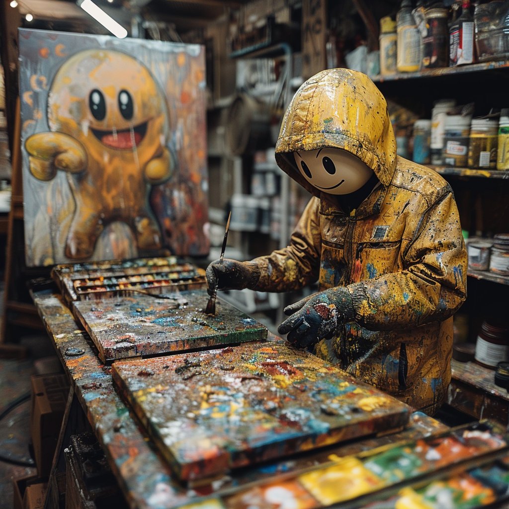 merge_mr's tweet image. While I make @midjourney work overtime to generate more pieces for the Web3.69 cultural storm that's brewing at @pacmoon_ !!

#PacAttack