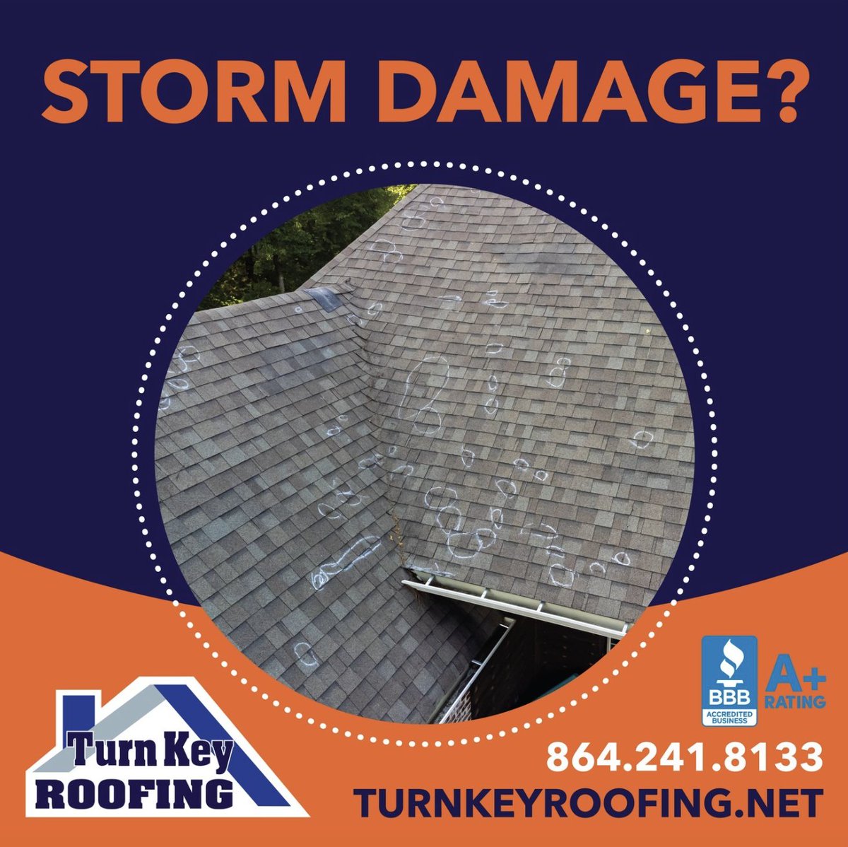 Storm Damage? Dont stress, we’ve got you covered!

#RoofingContractor #Roofing #NewRoof #Andersonismytown #YeahthatGreenville #TurnKeyRoofing #RoofInspection #Home #stormdamage #residential #roofing