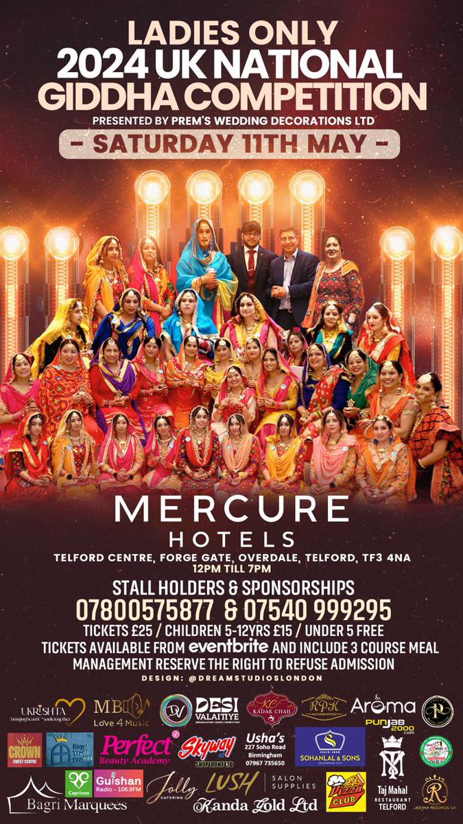 Presenting our artwork for the 2024 UK National Giddha Competition, presented by @_prem_wedding_decoration_ 💃 Excited to showcase our creativity in this vibrant celebration of culture! 🎉🌟🎨✨

#DreamStudiosLondon #GiddhaCompetition #Giddha #PremWeddingDecor