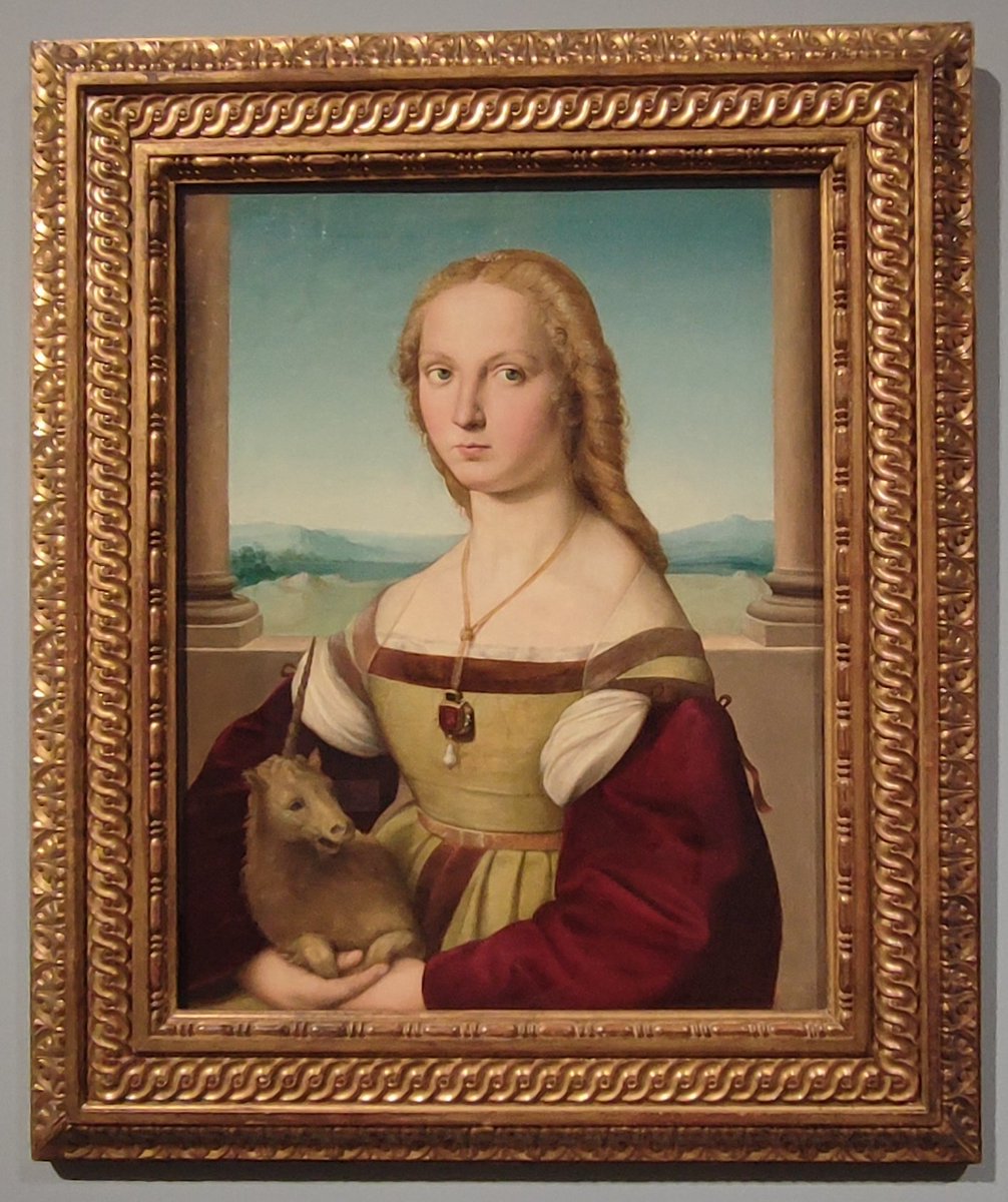 #RaffaelloSanzio
Ritratto di giovane donna con unicorno, 1505-1506 ca.
Galleria Borghese