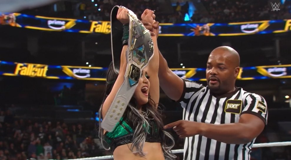 Roxanne Perez is the NEW NXT Women’s Champion.

#StandAndDeliver
