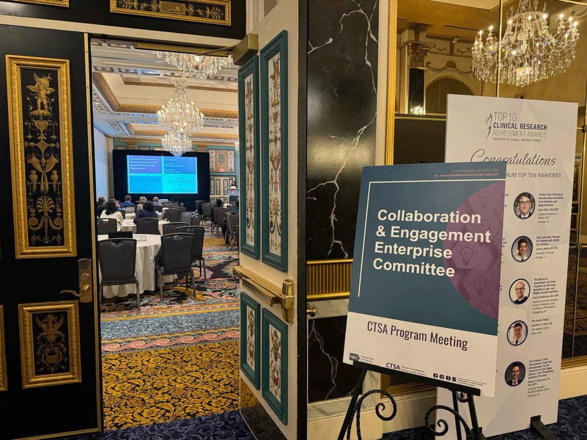 .@NHLBI_Translate of @NIH_NHLBI kicked off the #2024SpringCTSAmtg Collaboration and Engagement meeting this morning by stressing the importance of moving at the speed of trust. He called for the #CTSAProgram to demonstrate its ability to be trustworthy to the communities we serve