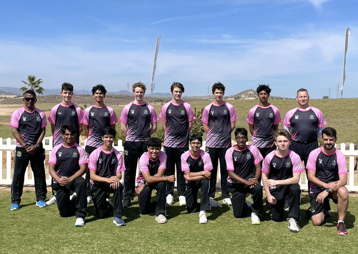 Very proud of the @wschool U17XI that gave such a good account of themselves both on & off the pitch @TheCricketer100 tournament @DSCricketSpain. Came up short in the last 2 games against strong sides from @CanfordSport & @EpsomCollegePE but still so much to be pleased about.