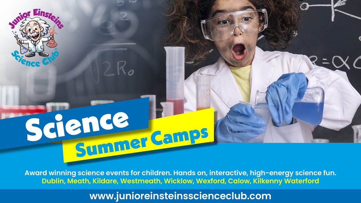 ⭐️Our Junior Einsteins Science Club Summer Camps are filling up fast! ⭐️ Don't miss out on the chance for your 'Junior Einsteins' to embark on a summer of discovery, fun, and hands-on learning. Dive into a world of experiments, exploration, and endless curiosity with our…