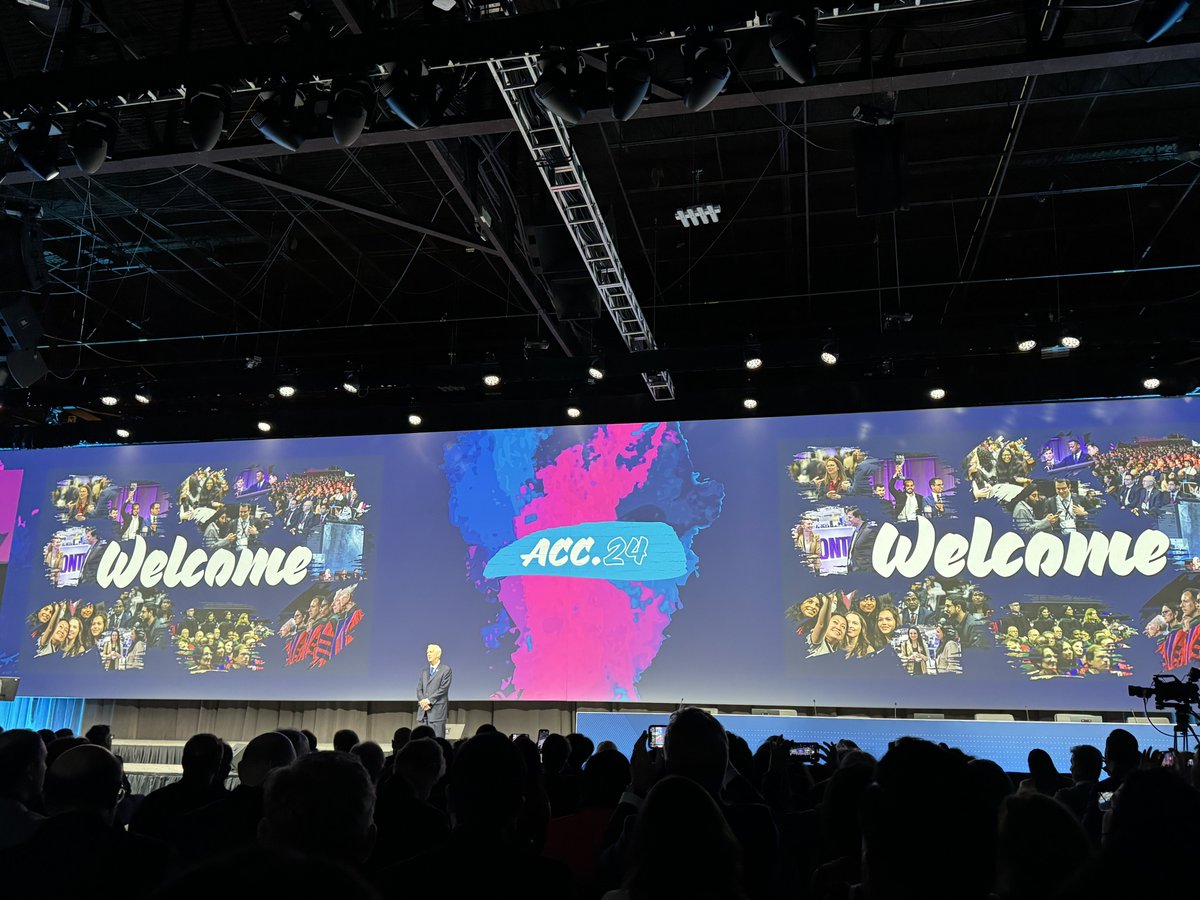 DrJenniferCo_Vu's tweet image. Good morning #ACC24 !
Opening plenary now underway with @ACCinTouch President @HadleyWilsonMD giving the opening remarks with The Voice of Atlanta serenading us this morning! 🫀#ACCWIC #ACCACPC #WICACPC 
 @DougDrachmanMD @KBerlacher @fredwumd @Bravo__MD @ZainAsadEP…