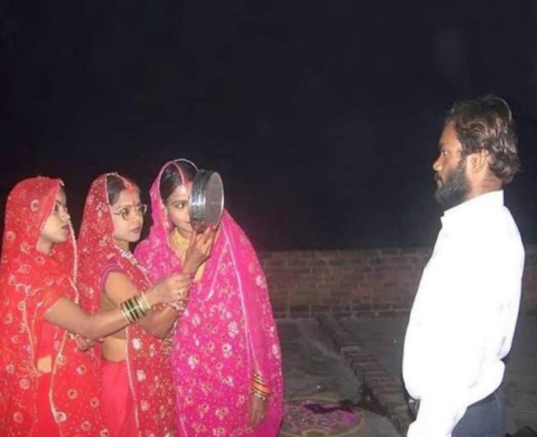 me on karwa chauth with my 4 wives
pc: my camera shy 4th wife