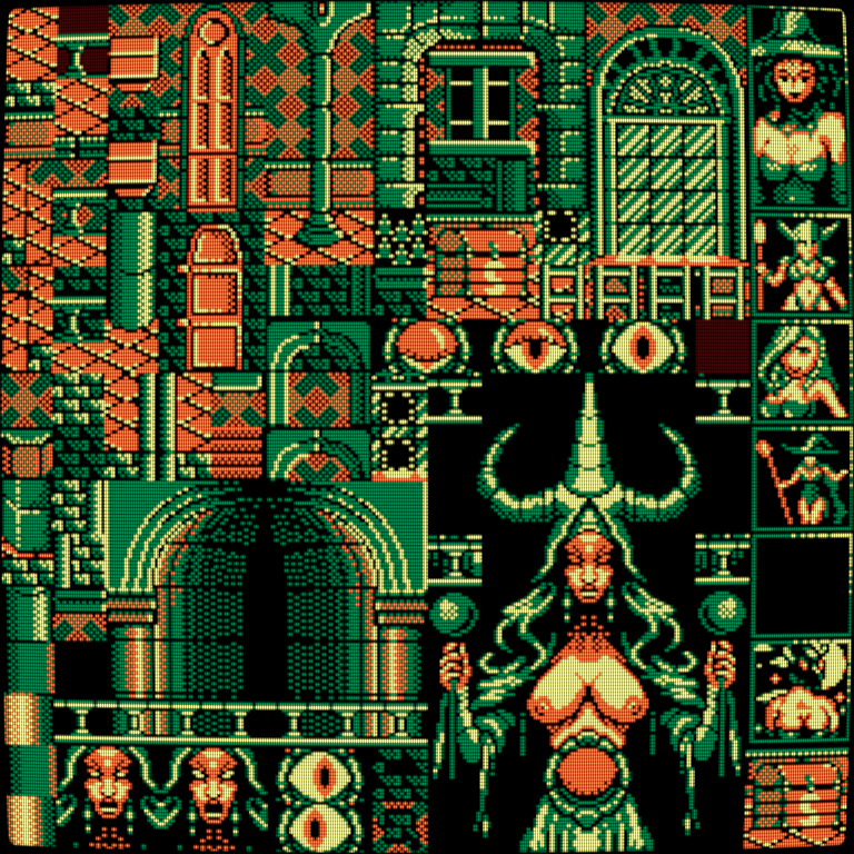 Can we say that this tileset is complete? i don't think so , there is still a free room 😅
#amstradcpc #gx4000 #metroidvania #mightycastleadventure #gamedev #screenshotsaturday