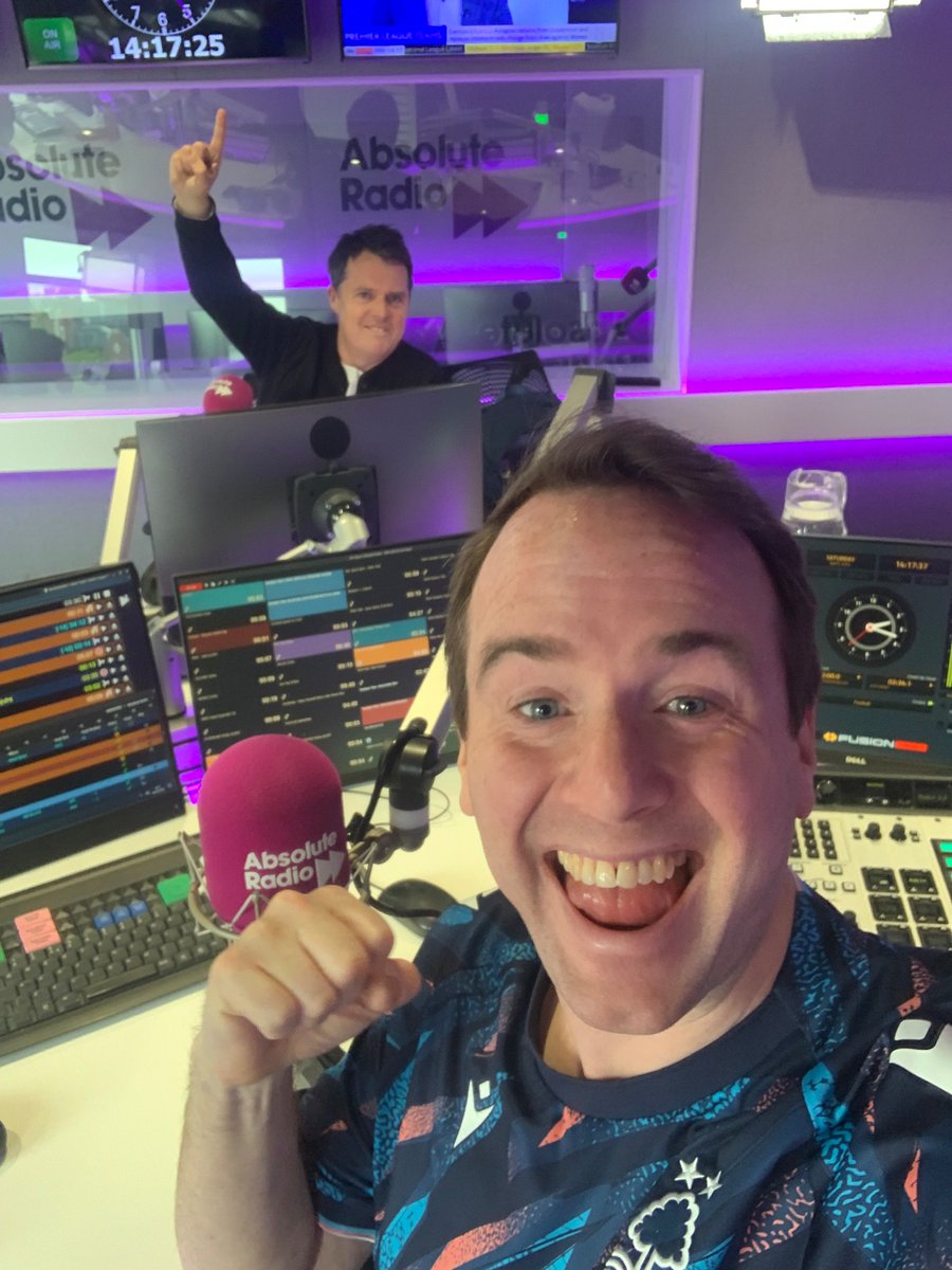 📻 Having a (foot)ball with @paulmccaffreys on @absoluteradio until 5pm, as he campaigns for a Spice Girls comeback.