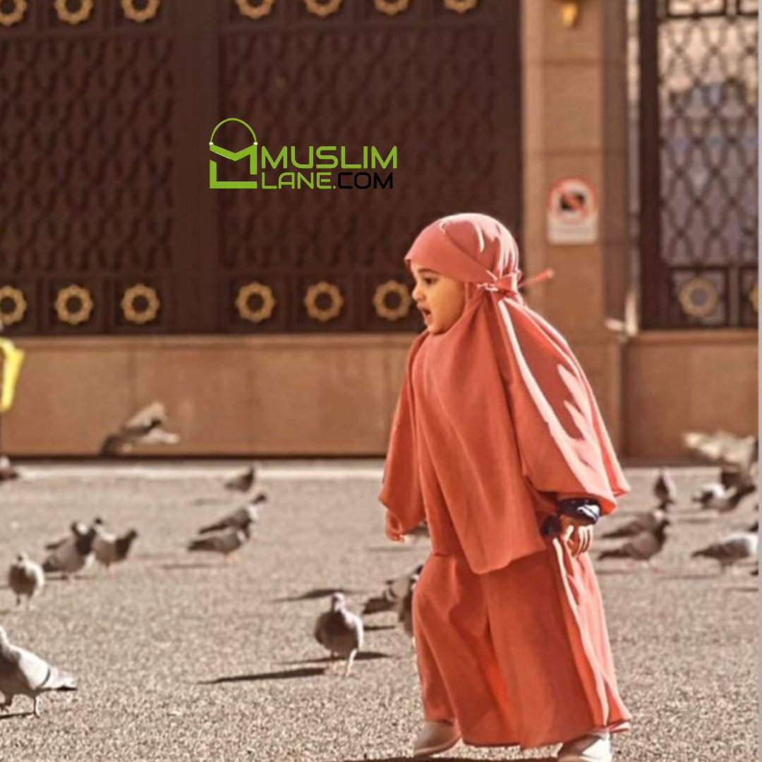 Little cute Hijabi Girl wearing our collection of kids Abaya. Say Masha Allah Buy Now on MuslimLane.com #muslimhijabigirl #hijabikid #cutelittlehijabi #abaya #modestfashion #abayadubai #abayasaudi #shippingworldwide #customizedabaya #trendingabayacollections