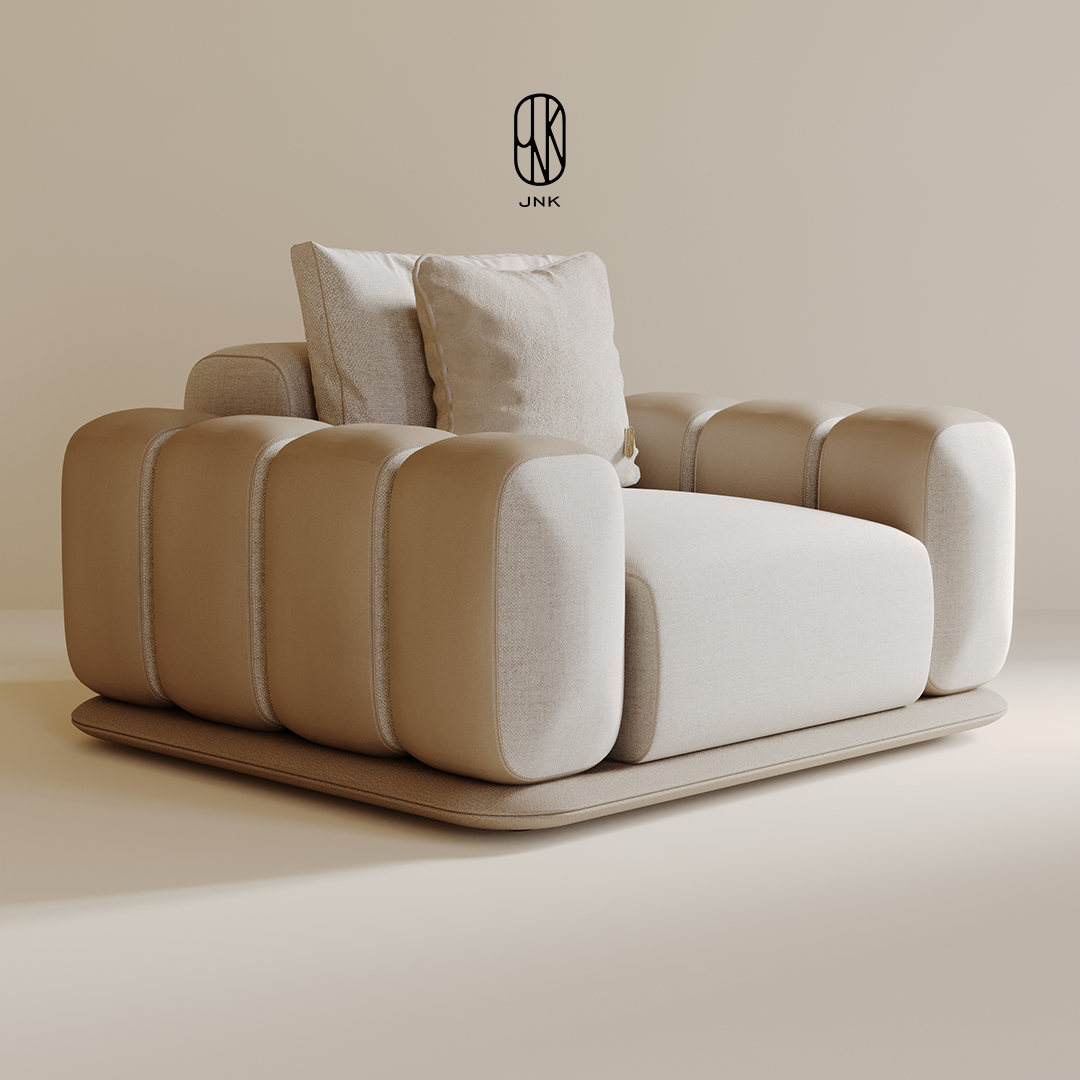 The perfect combination of comfort and elegance: Add elegance to your living spaces with our Stride armchair!