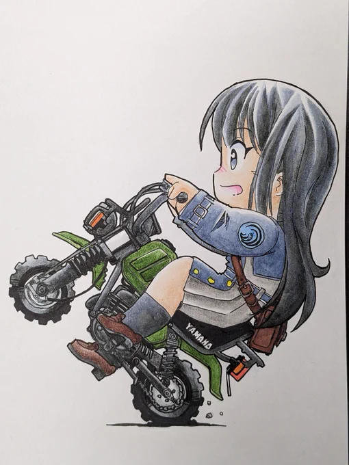 フォーゲル&たきな絵塗った。背景どうしようかなと思ったけど、大塚康生さんリスペクトで白いまんまの方がいいかな〜っと 