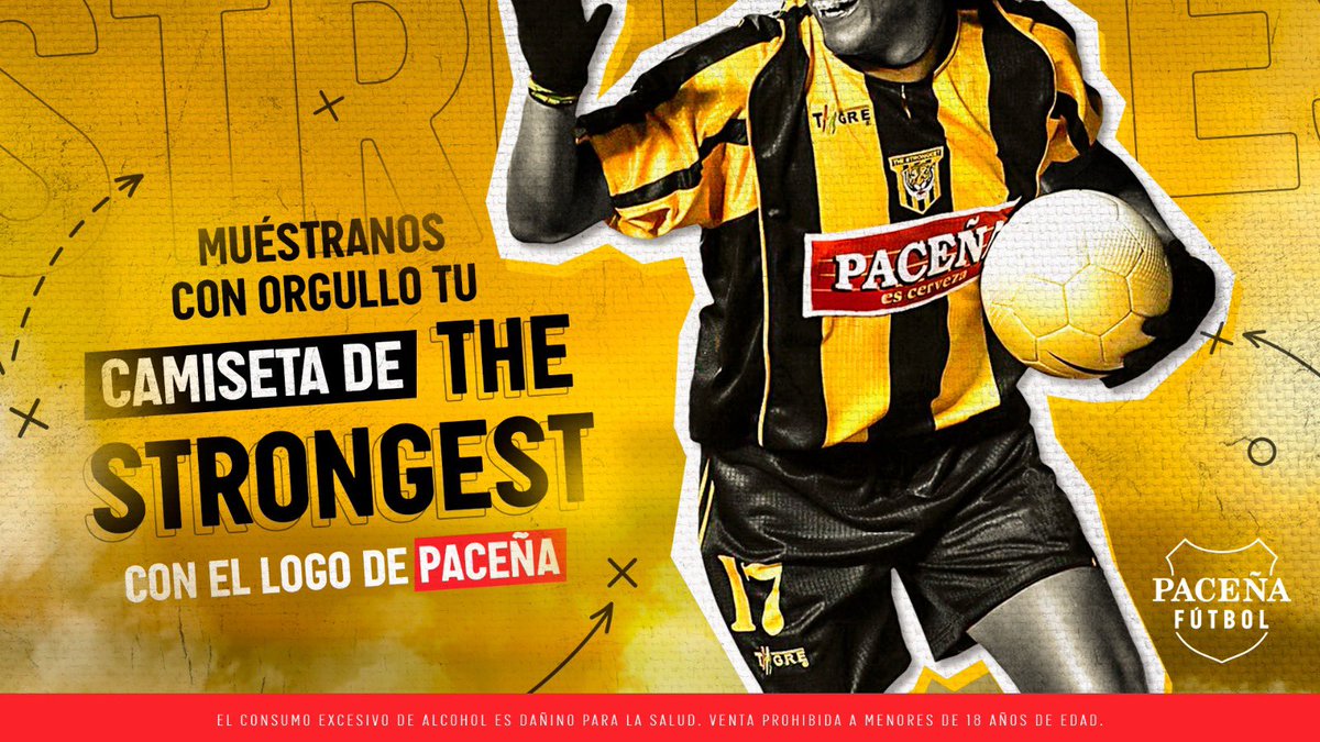 Ayúdanos a encontrar la camiseta más antigua de <a href="/ClubStrongest/">Club The Strongest</a> con el logo de PACEÑA y revivamos los momentos inolvidables juntos.