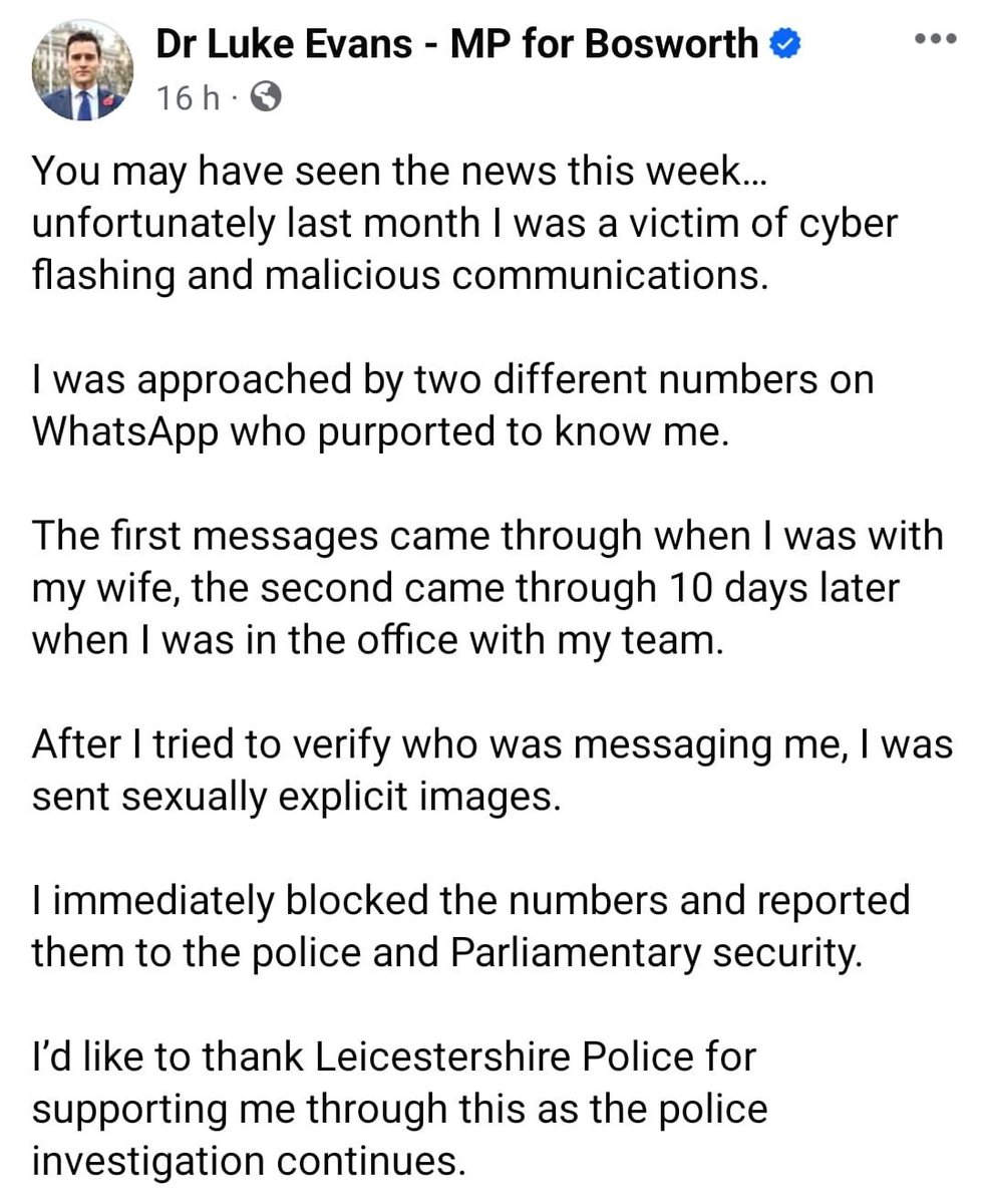 🚨@drlukeevans should have a word with @William_Wragg & his @Conservatives party leaders. Sensible and decent. Why is @UKLabour suddenly quiet about this security breach & disgraceful behaviour?