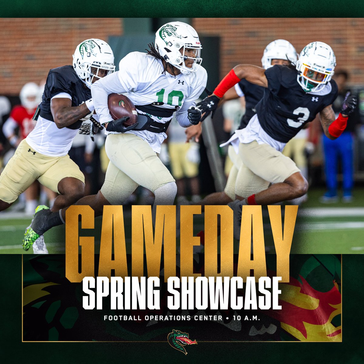 𝐈𝐓'𝐒 𝐆𝐀𝐌𝐄𝐃𝐀𝐘! We'll see everyone this morning at the Football Operations Center for the Spring Showcase! #WinAsOne