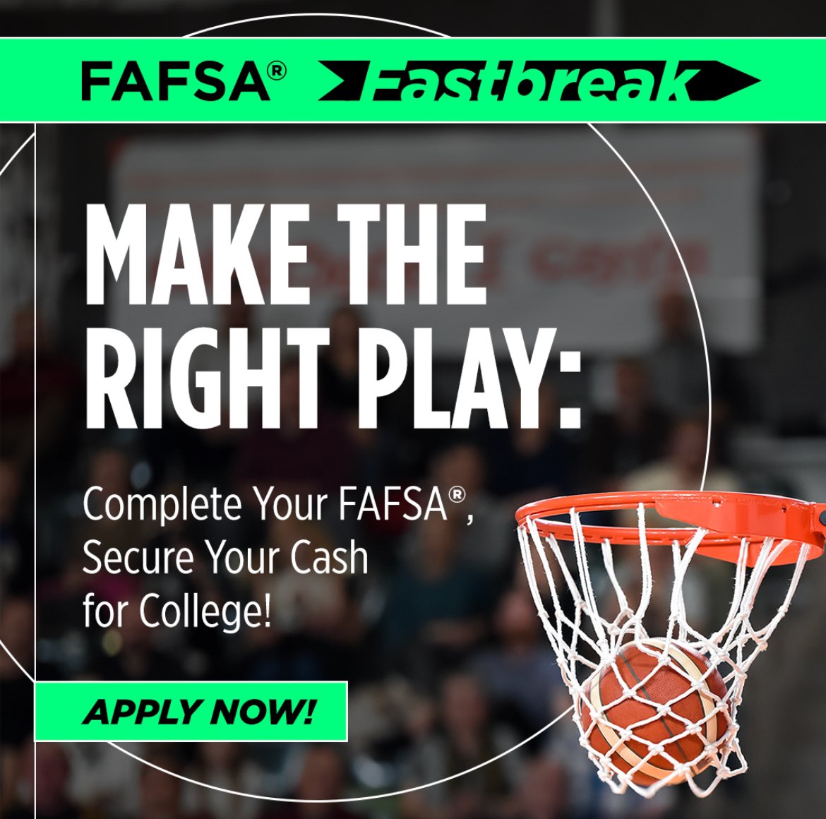 Completing your #FAFSA is your ticket to unlocking Pell Grants & other financial air opportunities for college. The Better FAFSA is a game changer — more students will qualify for federal student aid. Don't miss your shot, apply today! 🏀 #FAFSAFastBreak studentaid.gov/h/apply-for-ai…