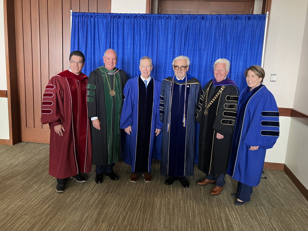 RepStephenLynch's tweet photo. Honored to attend the inauguration of my friend Marcelo Suárez-Orozco as Chancellor of @UMassBoston. Marcelo brings relentless energy &amp; a welcoming spirit to UMB &amp; his vision &amp; leadership have fostered a safe &amp; inclusive community for every student, teacher &amp; employee on campus. https://t.co/4pftY5dY2G
