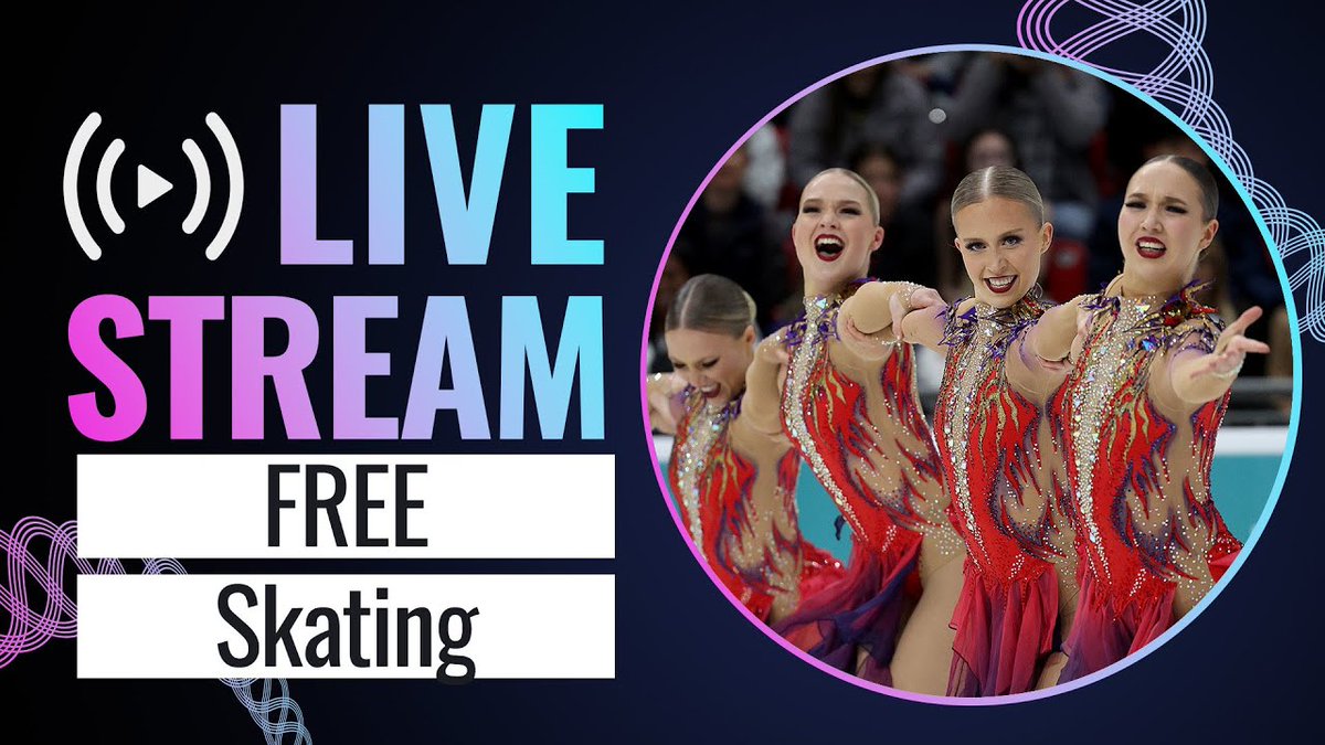 🔴 We are LIVE! Watch the Free Skating of the ISU World Synchronized Skating Championships 2024 in Zagreb, 🇭🇷 🔗 Watch live on YouTube: youtube.com/watch?v=yuYoLe… #SynchroSkating #WorldSynchro