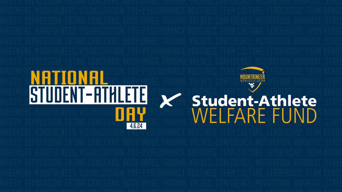 Happy National Student-Athlete Day! Help us celebrate by giving to the student-athlete welfare fund today. Let’s Go!➡️give.wvu.edu