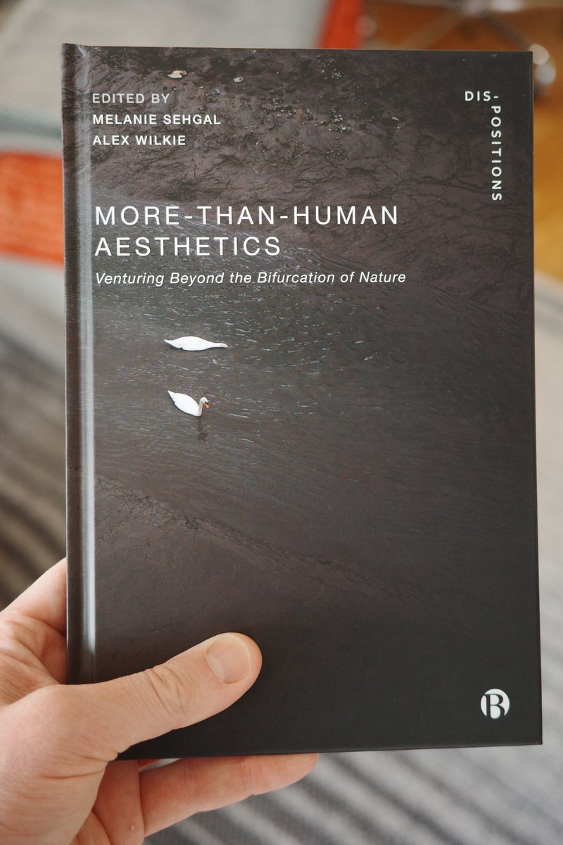 More-than-human aesthetics in hand. #bup #aesthetics #bristoluniversitypress #sts #whitehead #stengers #philosophy #socialtheory #environmentalhumanities #design #hcidesign #designresearch