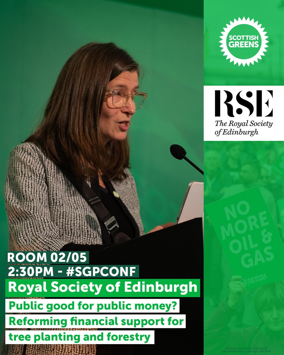 Looking forward to speaking with @RoyalSocEd at #SGPConf on reforming financial support for tree planting and forestry. 🌲