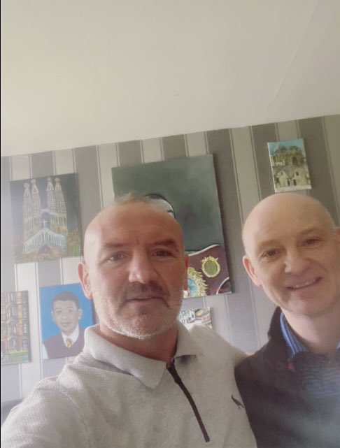 Photo of me and ma Bro Peter computer now sorted cheers 👊🥊