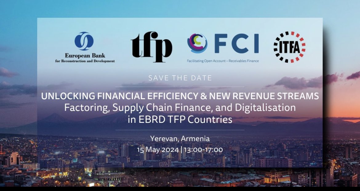 #XDC Unlocking financial efficiency & new revenue streams. #ITFA
#XDCNetwork

Factory, Supply Chain Finance and Digitalisation in EBRD TFP Countries