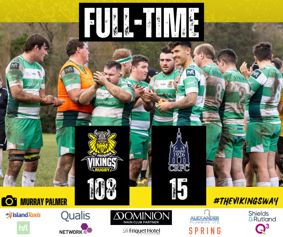 It’s a big win for the Vikings at home in the first game of the ‘One United Club’ day. Thanks to @ChichesterRFC for making the trip over and for the great spirit they played with. They were fully deserving of their tries. ⚫️🟡 #𝙏𝙃𝙀𝙑𝙄𝙆𝙄𝙉𝙂𝙎𝙒𝘼𝙔