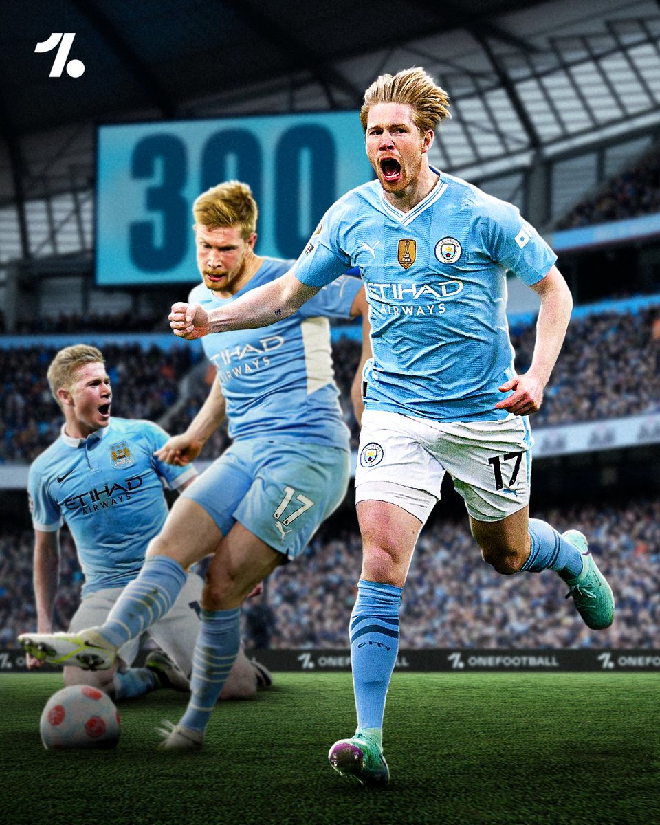 300 Assists 100 goals 👑 Kevin De Bruyne is the best midfielder in the world 👑👑👑💙💙