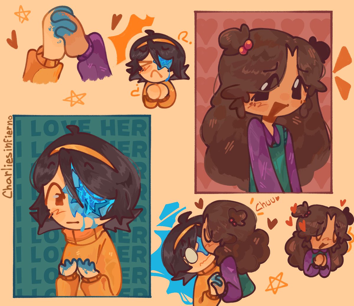 appl3burn's tweet photo. my favorite Rebslie/Lesbecca drawings because i want to post them here tehehe (only the first one is new)

#sptwt #sprebslie #spleslie #sprebecca https://t.co/LQEsOAU98z