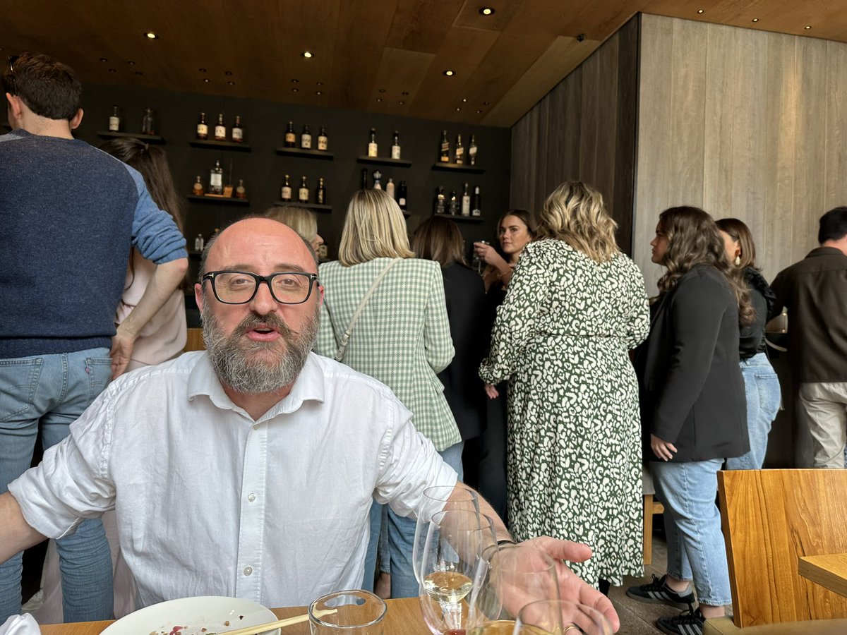 Half past two and it is very much heating up at the Roka bottomless brunch (bottomless is how you could describe many of the dresses on a table not pictured!)