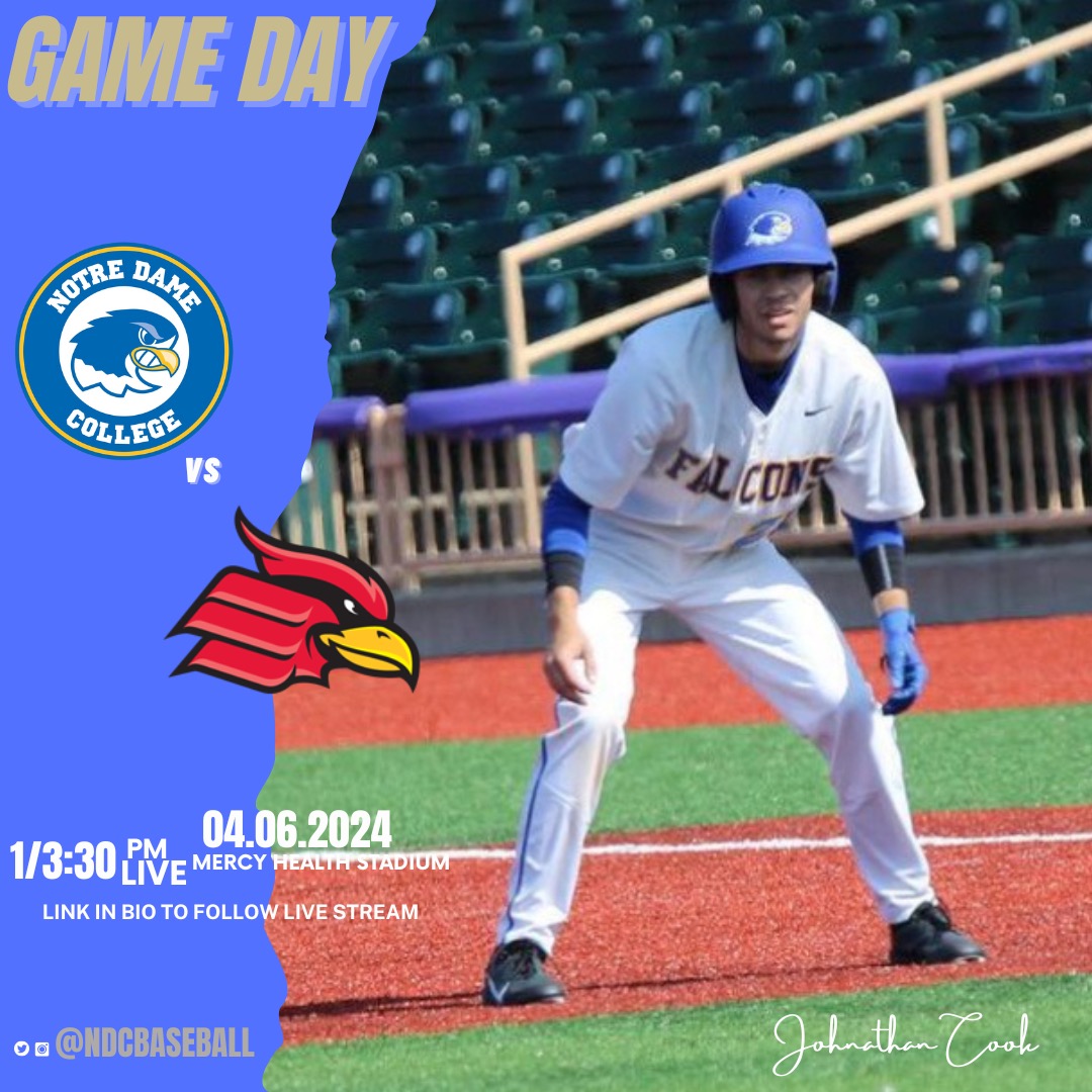 Back at it for conference play ‼️ The Falcons host a double header against Wheeling University #FlyAbove #BirdsOfPrey 🦅 📍Mercy Health Stadium (Avon, OH)