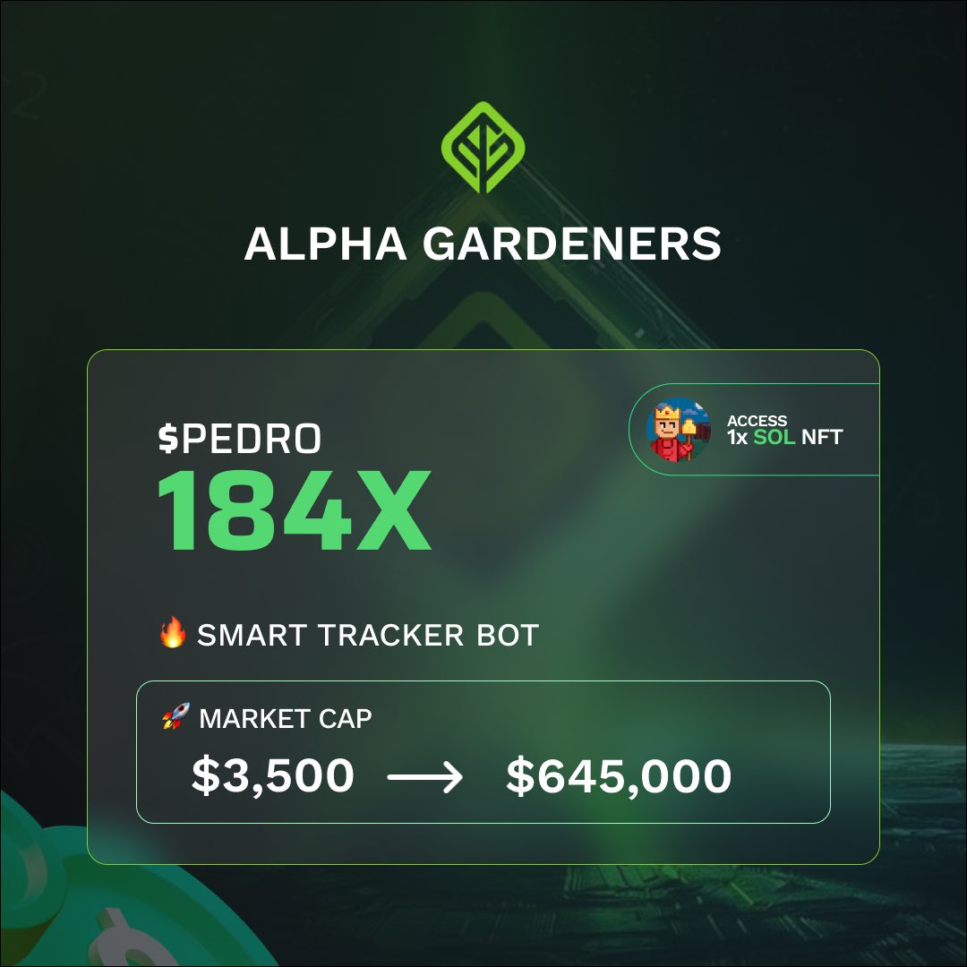 Where were you when $PEDRO launched?

If ya missed it, it’s because you’re not in the Secret Garden 🧑‍🌾