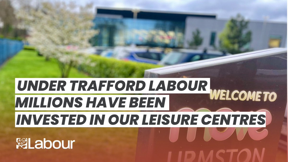1.🏊Under Trafford Labour - millions have been invested in our leisure centres. Drawing on inspiration from the previously redeveloped and highly successful Move Urmston, we've worked with key partners to start creating more modern and fit for purpose facilities.