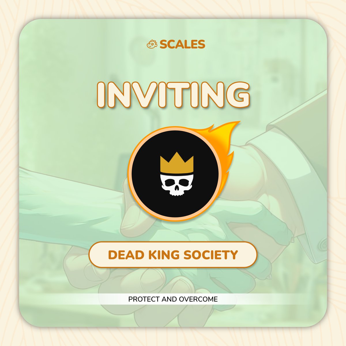 We would like to formally invite the @DeadKingSociety community to join SCALES on our ventures in wallet security💚 Join our Discord now to get Protected and secure your $SCALES airdrop