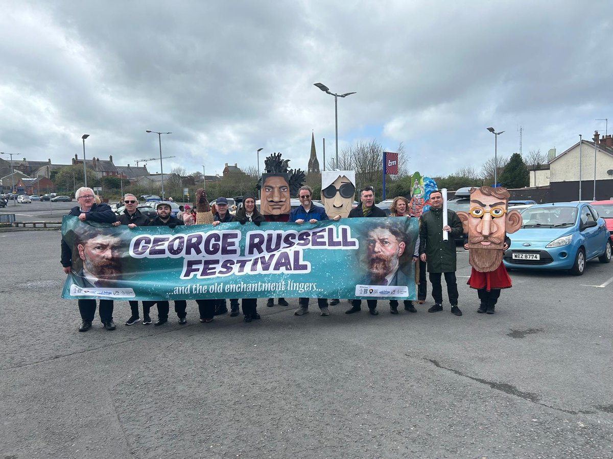 Joined #SaveLoughNeagh campaigners at the AE Russell Festival in Lurgan today. AE was a poet and environmentalist born on the south shores, and the Lough inspired his work greatly. We must fight to protect it and remove it from the hands of aristocrats and greedy profiteers.