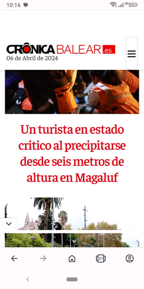 Sembla que comença la temporada de #balconing. Feliços jocs a tothom!