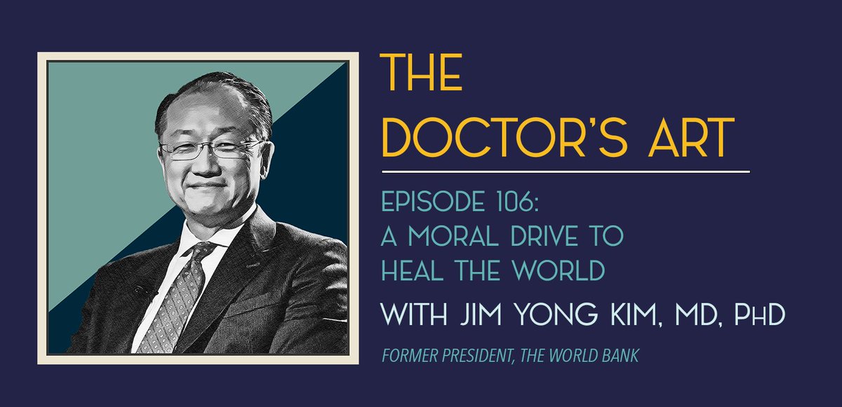 Henry Bair (@_henrybair_) on Twitter photo In this episode of The Doctor's Art #podcast, <a href="/jim_yong12/">Jim Yong Kim</a>, former president of the <a href="/WorldBank/">World Bank</a> and co-founder of <a href="/PIH/">Partners In Health</a>, shares how he has combined his passion for #MedicalAnthropology, and #SocialJustice to lead a career marked by contributions to #GlobalHealth, #poverty reduction, In this episode of The Doctor's Art #podcast, <a href="/jim_yong12/">Jim Yong Kim</a>, former president of the <a href="/WorldBank/">World Bank</a> and co-founder of <a href="/PIH/">Partners In Health</a>, shares how he has combined his passion for #MedicalAnthropology, and #SocialJustice to lead a career marked by contributions to #GlobalHealth, #poverty reduction,
