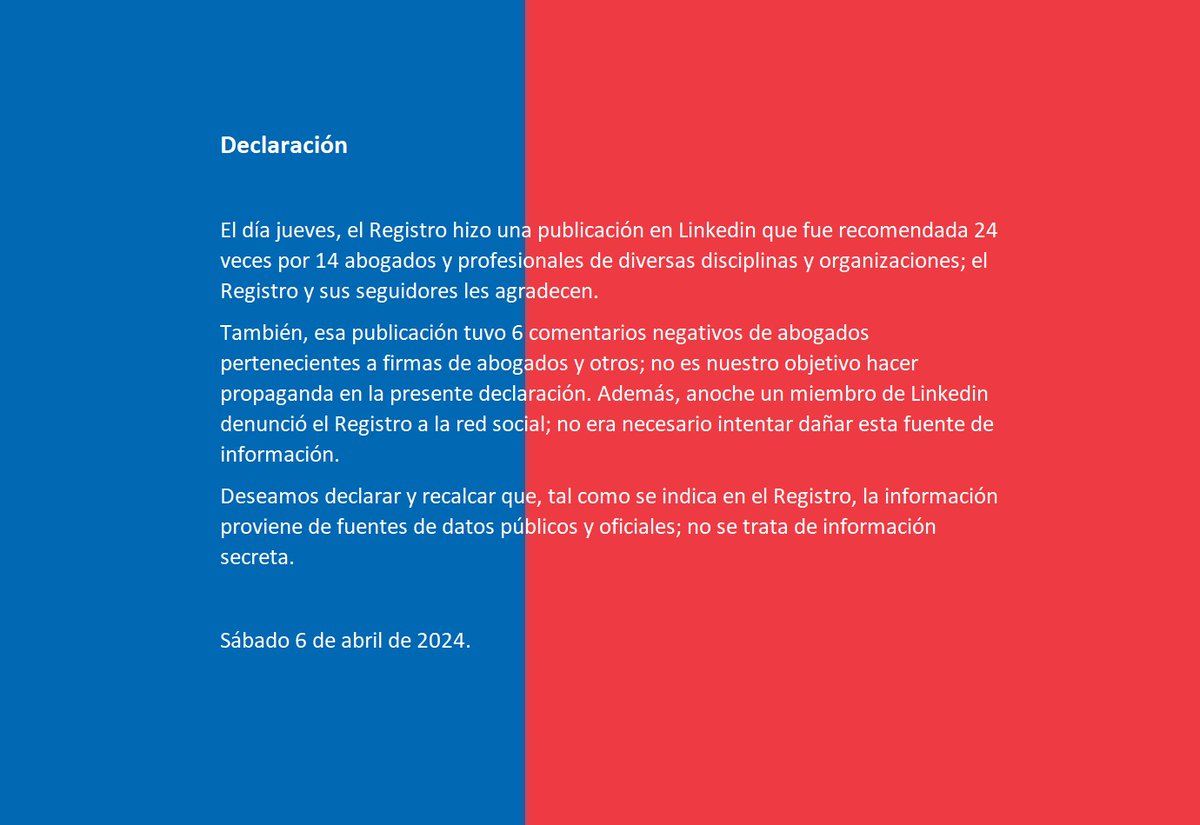 VioladoresCL's tweet photo. #Declaracion #Registro #Abusadores #Chile https://t.co/JxyhHaHcUg