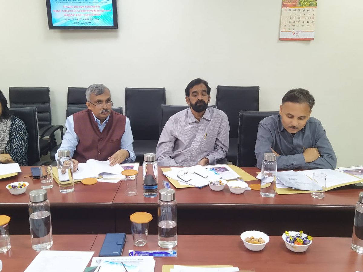 Finalize the new Scheme for Higher Diploma in Cooperative Management (Regular & Correspondence).
#NCCT #सहकारसेसमृद्धि #SahkarSeSamriddhi #सहकारिता_मंत्रालय #minofcooperatn #AmitShah