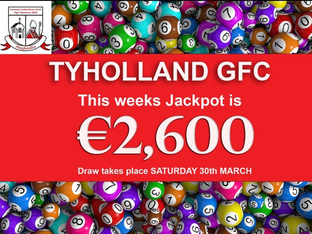 Play the Tyholland GFC Slotto at member.clubspot.app/club/tyholland… Or on the Tyholland GFC app member.clubspot.app/club/tyholland…