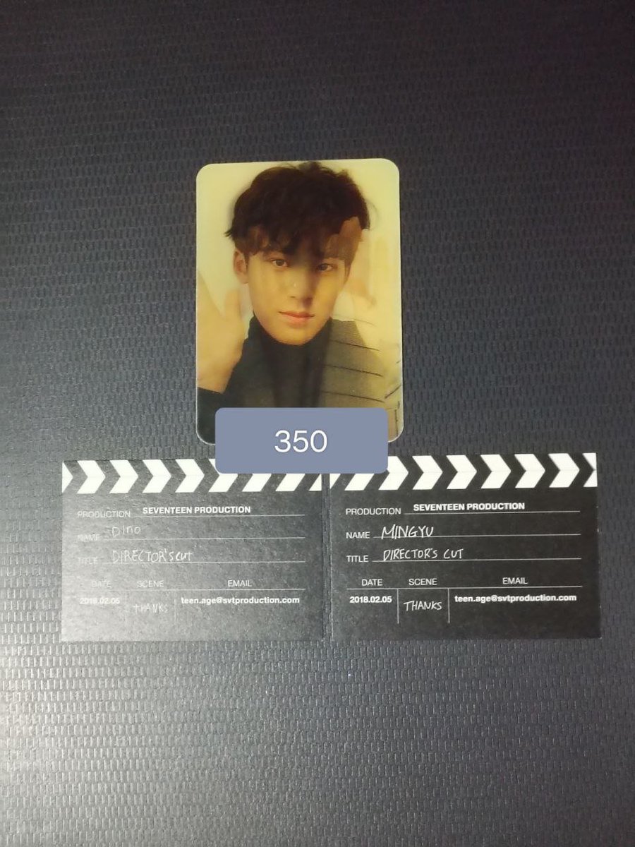 cechicart's tweet photo. help rt mingyu day sale

wts lfb 
-prices on pic
-see alt + reply

t. svt seventeen caratland 2019 cl19 henggarae hana dul net bookmark lenti pc photocard director's cut dc business card an ode white brown back dino fear thanks lnr

#4월에_피어난_민규라는행복 #BrighterOnMINGYUDay https://t.co/R8gySFEXyY