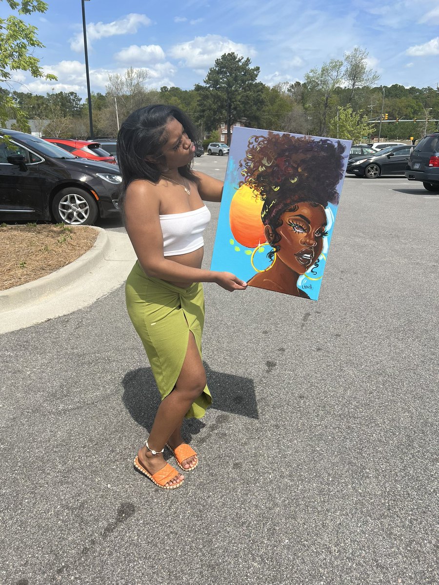 FIRST PAINTING OF 2024 &amp; ITS BEING SHOWN IN MY CITY TODAY DURING AZEALIA FESTIVAL WEEKEND AHHHH!
