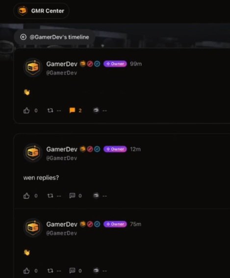 Coming up thick and fast via #GMRCenter is replies with notifications of a reply. The key to boost engagement and grow your #GameFi community. $GMR