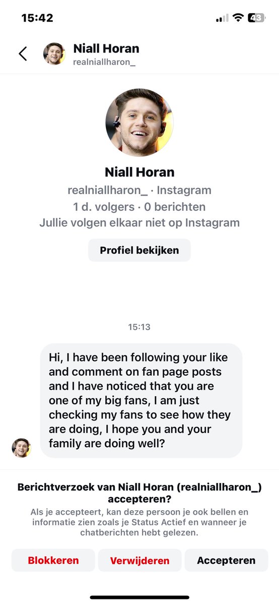 FlickerOfNialll's tweet photo. OMG NIALL DMMED ME ON INSTAGRAM. lol 😂😂😂😂 https://t.co/y1Qdlif6mS