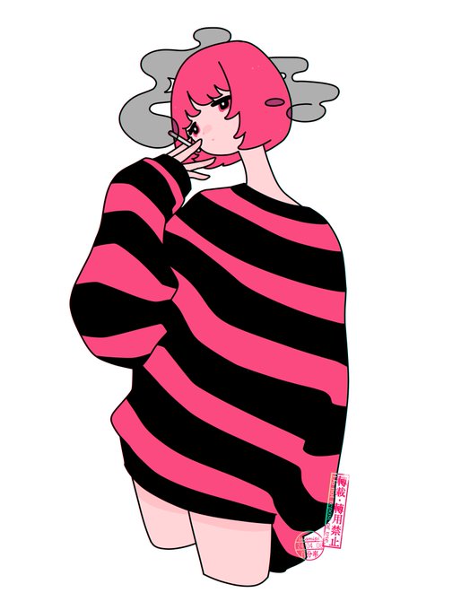 「striped sweater」 illustration images(Latest｜RT&Fav:50)