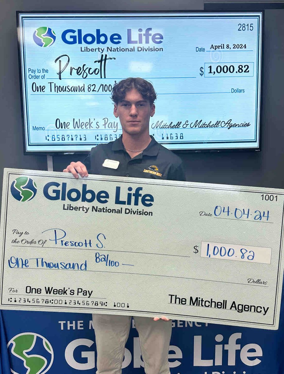 LNLMitchell's tweet photo. 💵🤑 COMMA CLUB for our Petal, MS office!!!
#GlobeLifeLifeStyle #OneWeeksPay #HardWorkPaysOff https://t.co/Luj0CphLjg