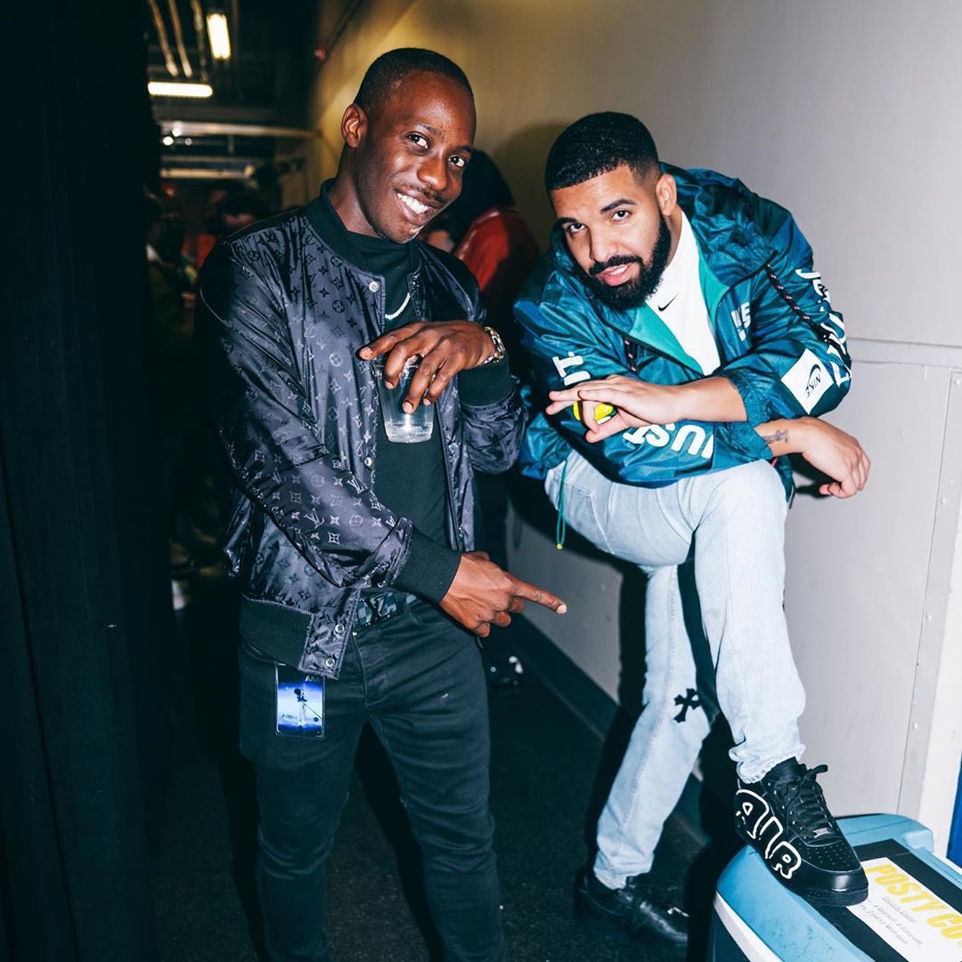 drake wearing air force ones
