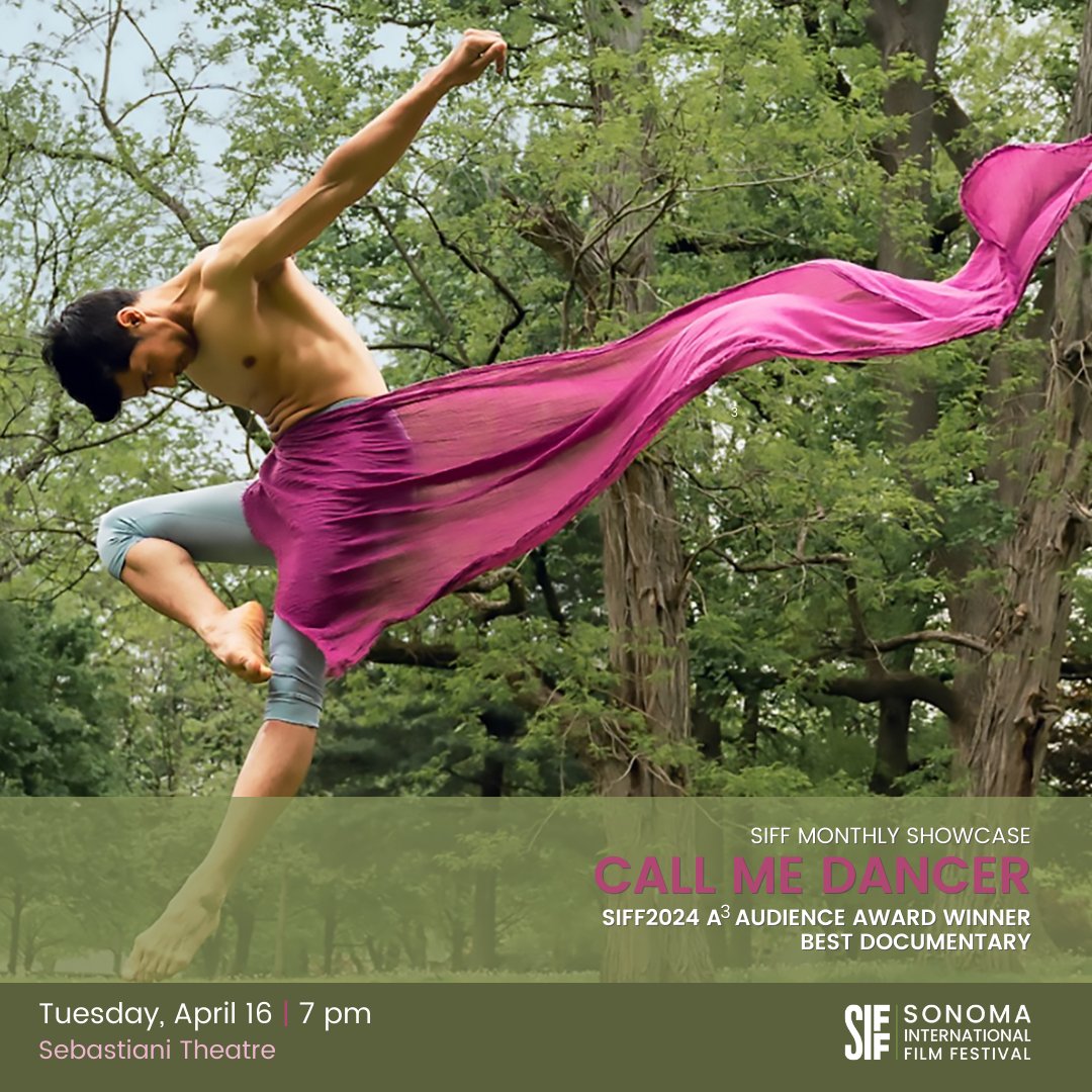 See CALL ME DANCER, the SIFF2024 A3 Audience Award for Best Documentary, at our monthly film showcase on Tuesday, April 16 at @thesebastiani. Tickets include comp wine tasting; doors open at 6:15, film at 7. Tickets and film info at bit.ly/49swg5N