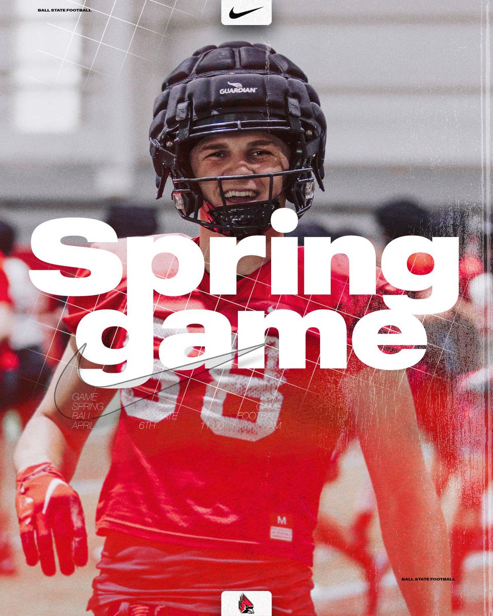 It’s here. We play our Spring Game today at 11am at Scheumann Stadium! Come check out the Cardinals for the last time before September 7th vs. Missouri State #1AAT x #WeFly